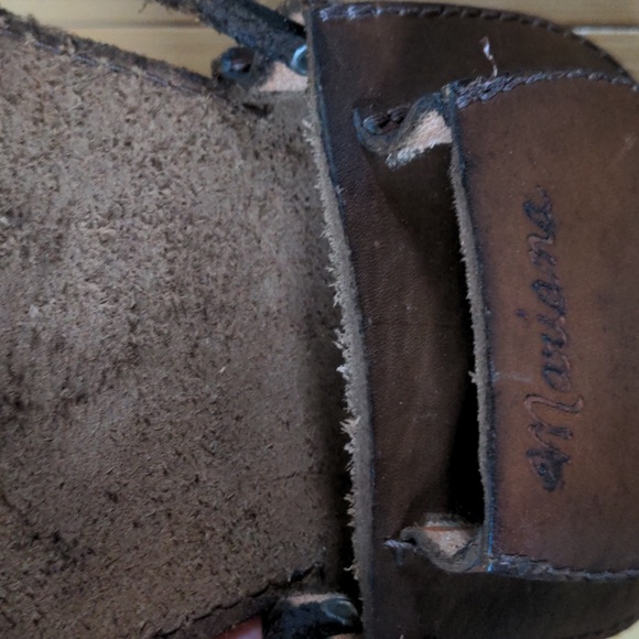 Brown Mini Leather Boho Cross Body Purse - Picture 4 of 4